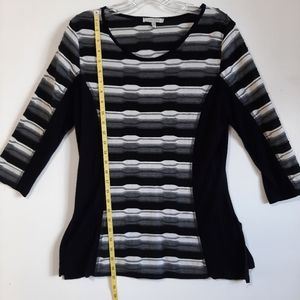 Women's L Vivian Wong Shirt Black/white